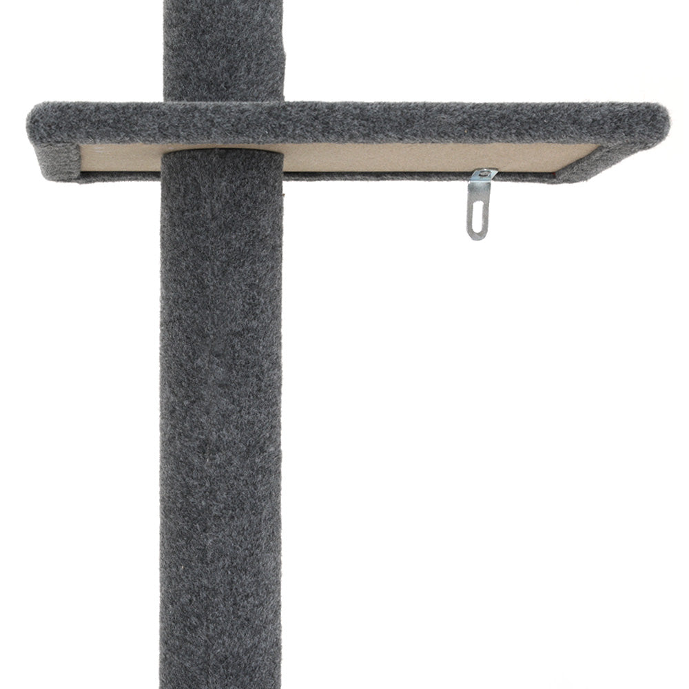 290cm Floor-to-Ceiling Cat Tree Tower with Scratching Posts & Beds – Grey