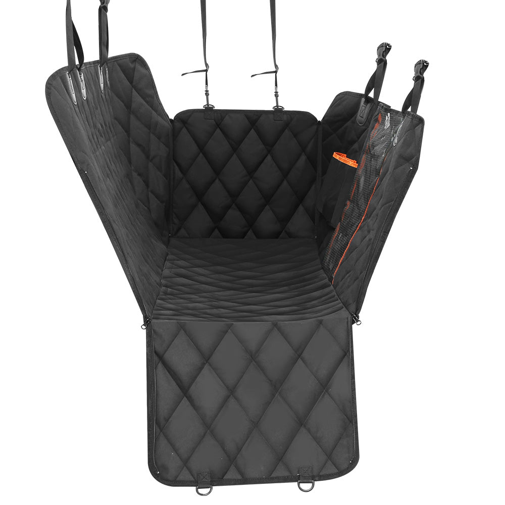 Waterproof Non-Slip Dog Car Seat Cover & Hammock with Safety Belt