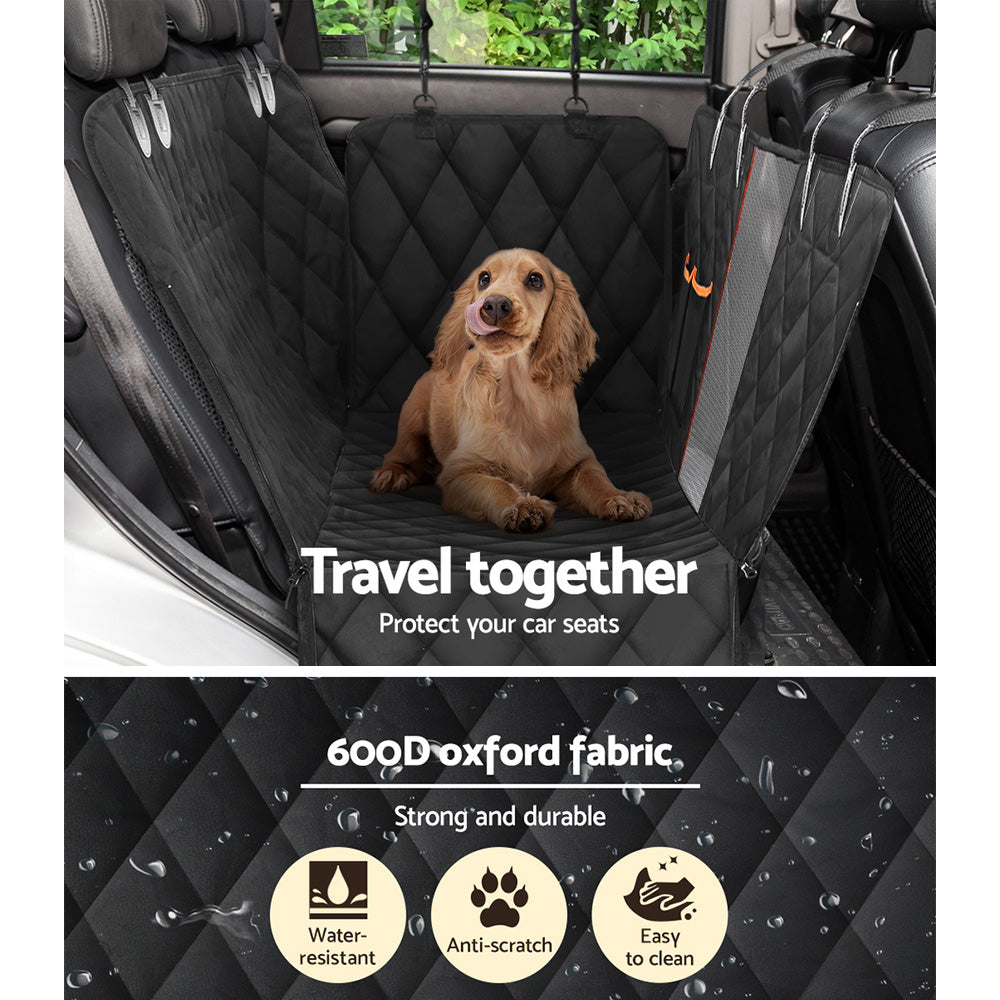Waterproof Non-Slip Dog Car Seat Cover & Hammock with Safety Belt
