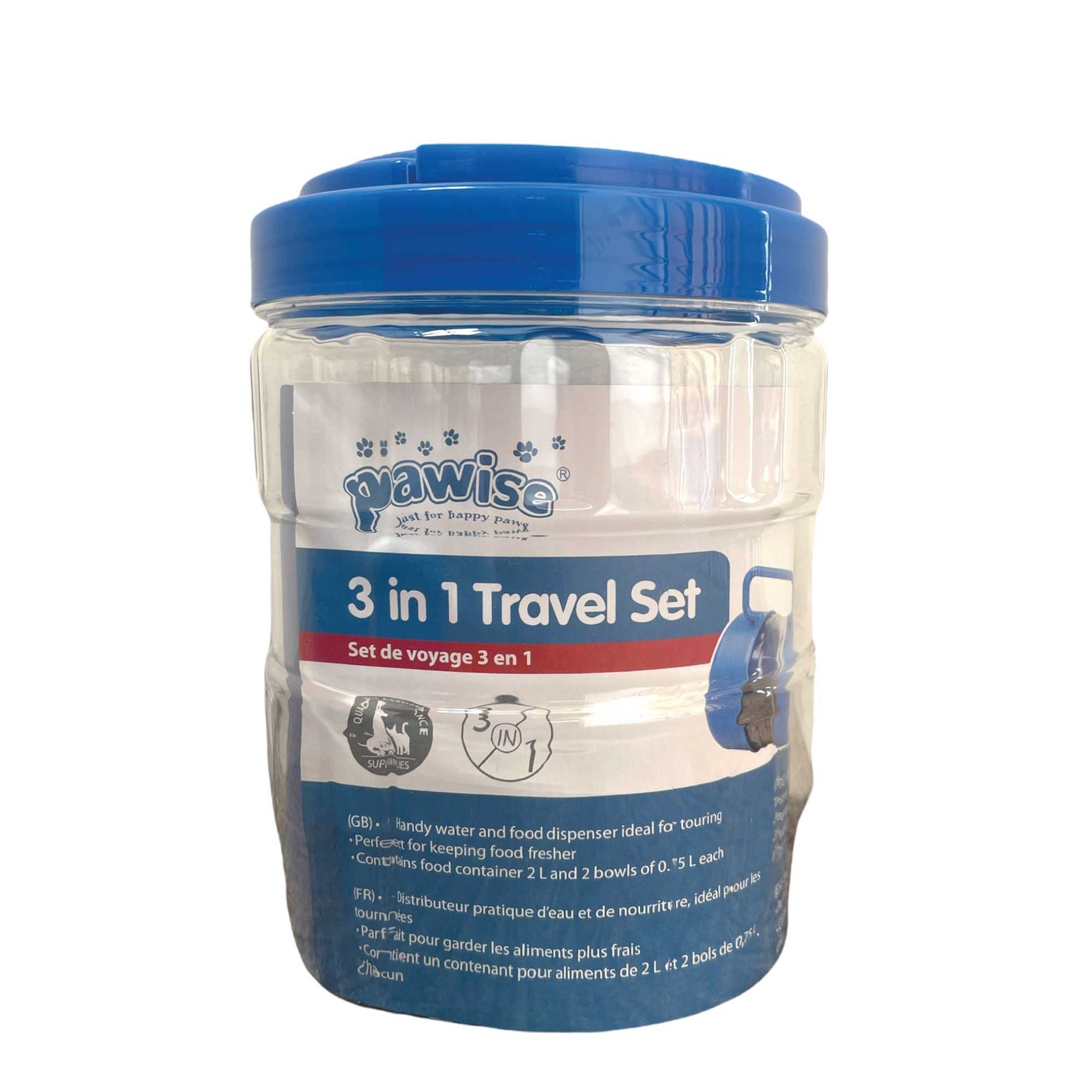 3-in-1 Portable Pet Travel Bowl Set – Food & Water Feeding Container for Dogs & Cats