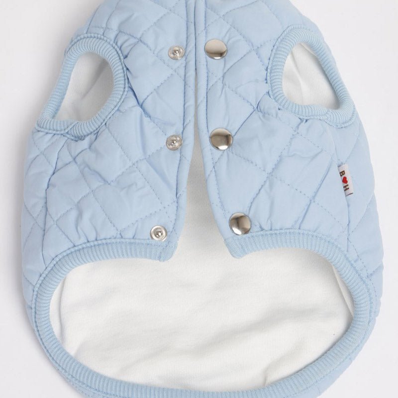 Padded Luxe Dog Vest - Blue-1