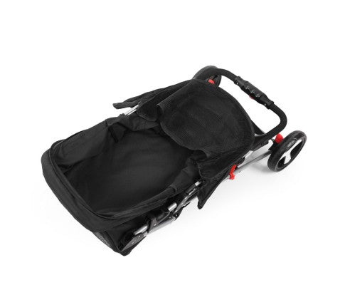 Pet 3 Wheel Pet Stroller - Black-3