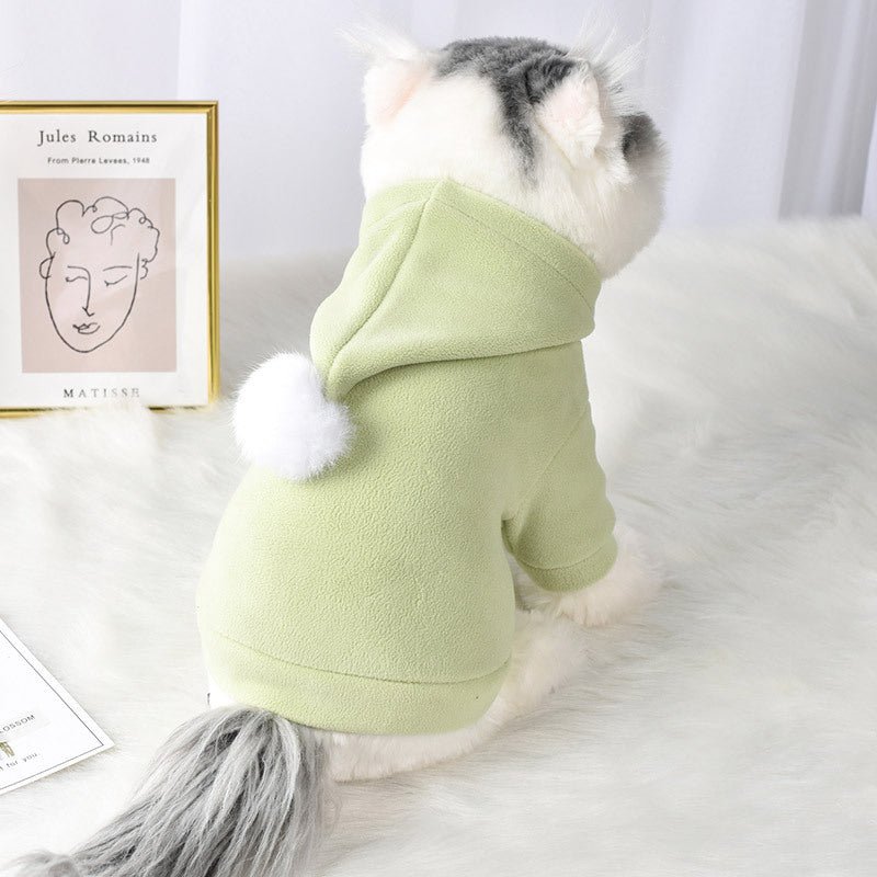Pom Pom Pastel Pet Hoodie-4