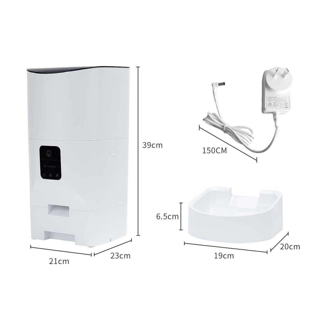 Smart Pet Feeder Food Dispenser Portable Remote Bowl With Camera-2
