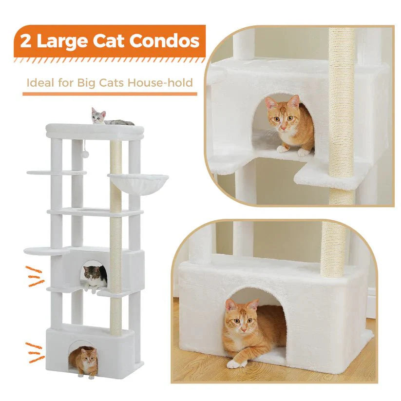 Snow Flake - 170cm Cat Tree Tower Condo-3