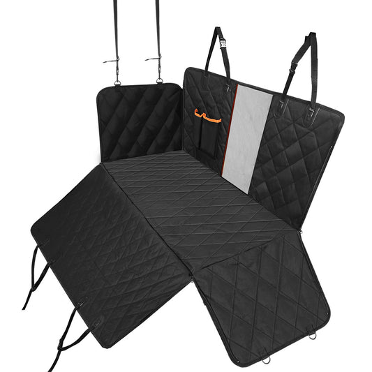 Waterproof Non-Slip Dog Car Seat Cover & Hammock with Safety Belt