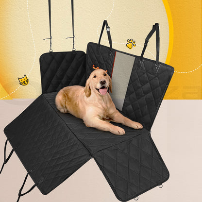 Waterproof Non-Slip Dog Car Seat Cover & Hammock with Safety Belt