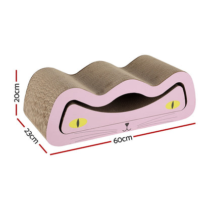 i.Pet Cat Scratching Board – Durable Cardboard Scratcher with Catnip