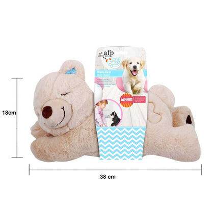 AFP Puppy Comfort Plush Toy – Warm Bear with Heat Pack & Sleep Aid
