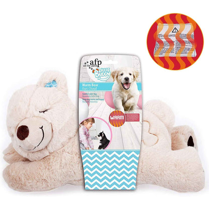 AFP Puppy Comfort Plush Toy – Warm Bear with Heat Pack & Sleep Aid