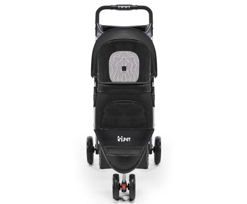 Pet 3 Wheel Pet Stroller - Black-1