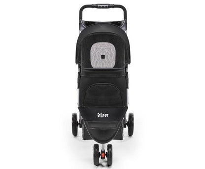 Pet 3 Wheel Pet Stroller - Black-1