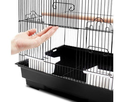 Pet Bird Cage Black Medium-3