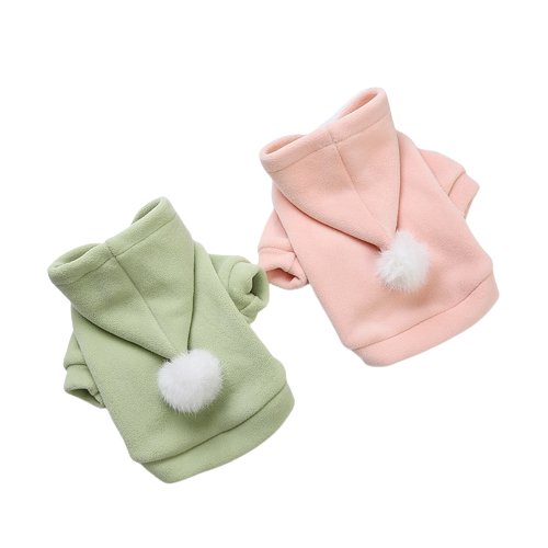 Pom Pom Pastel Pet Hoodie-0