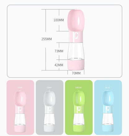 Portable Outdoor Pet Drinking and Feeding Bottle (3 Colours)-6