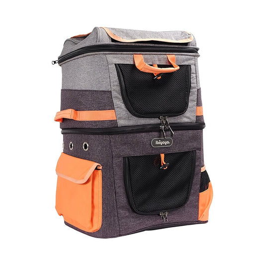 TWO-TIER HANDSFREE PET BACKPACK CARRIER-0
